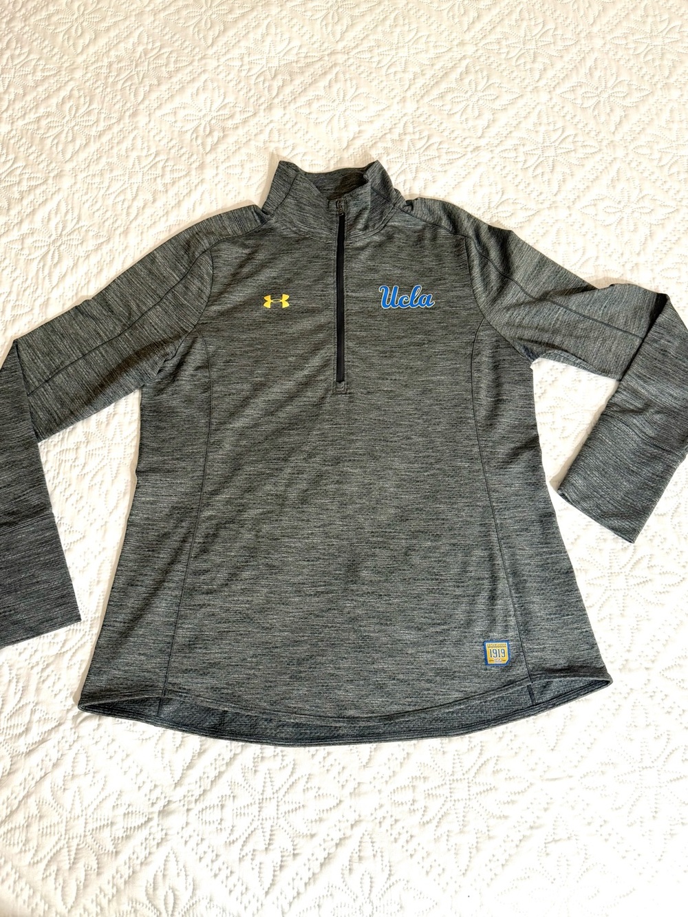Under Armour UCLA Bruins Women’s Heathered Gray Quarter-Zip Pullover